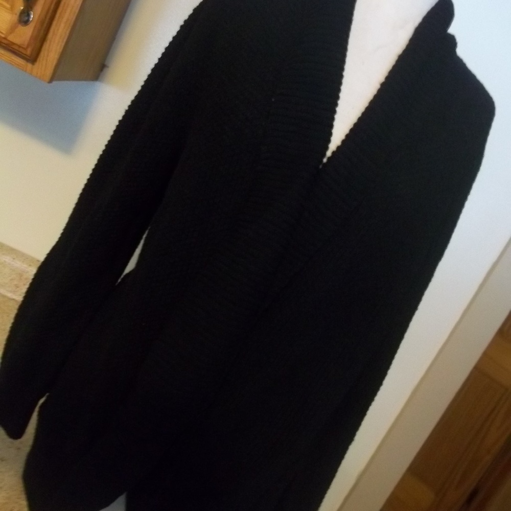 NWT STYLE & CO CORE FASHION SWEATER BLACK LARGE